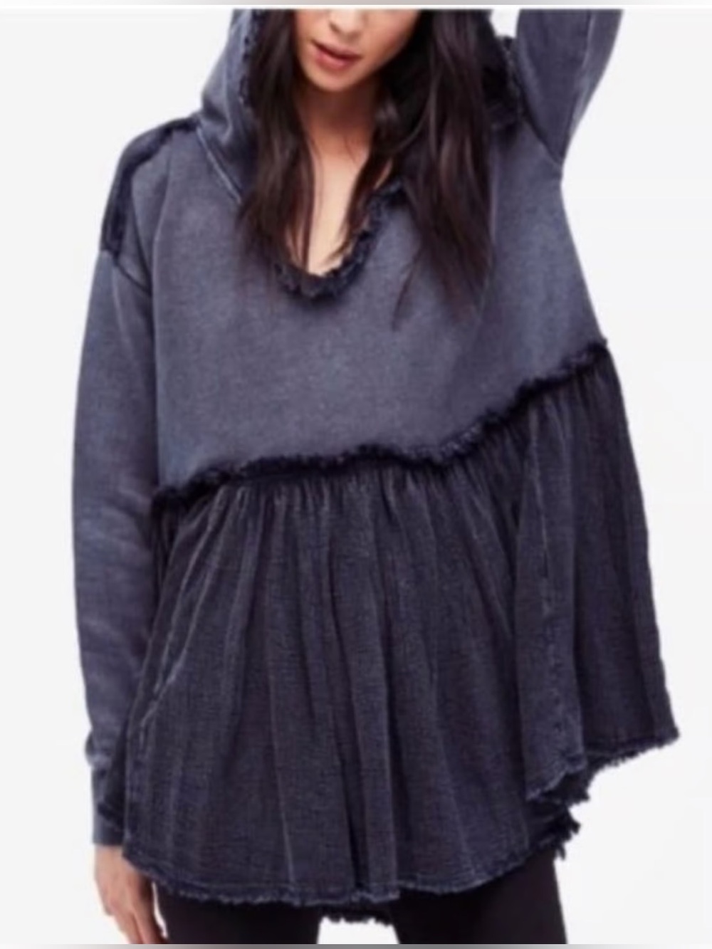 Free People Summer Dreams Pullover in Navy Sz S
